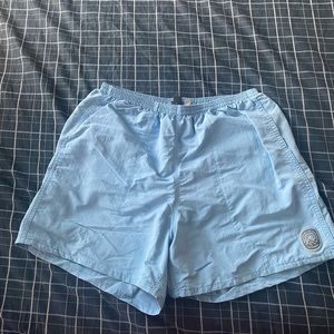 Patagonia blue all-activity shorts, 5inch inseam